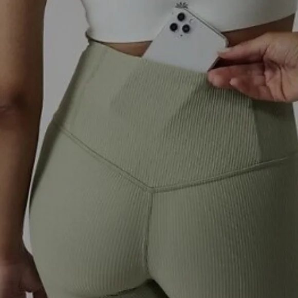 Athleta Elation Ribbed Flare pants - Picture 3 of 9